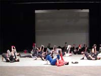 Class on stage